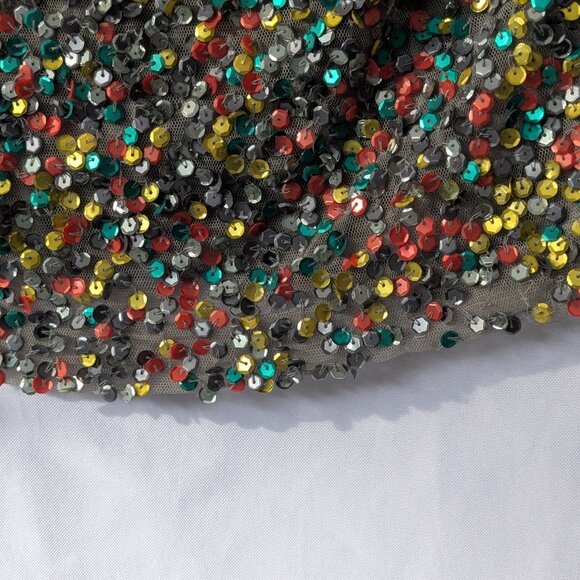 Anthropologie Sequin Pencil Skirt - Carnation Lily Lily Rose, Multicolored Sz 4 - Picture 9 of 16